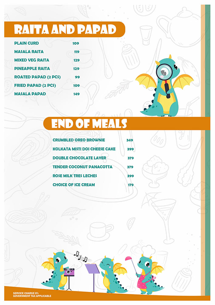 Food Menu Page 10