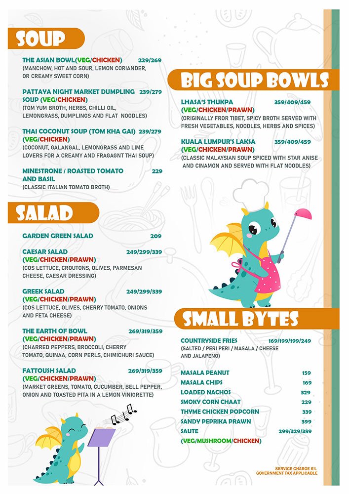 Food Menu Page 2