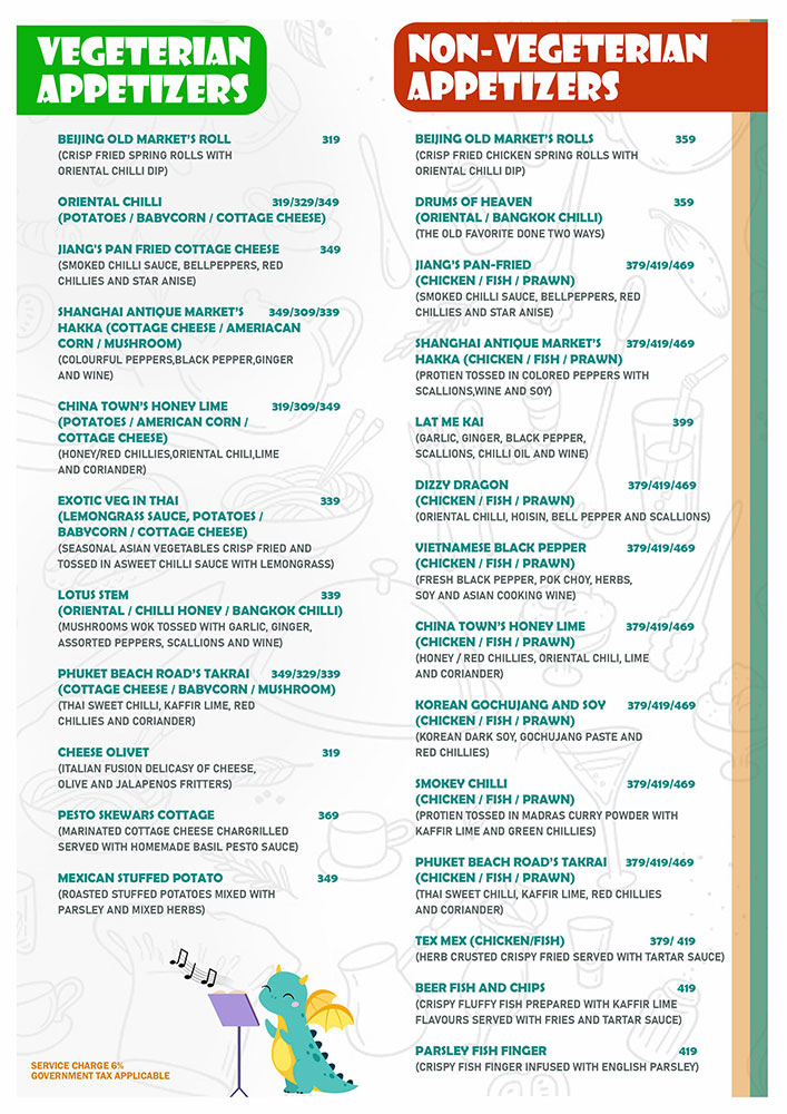 Food Menu Page 3