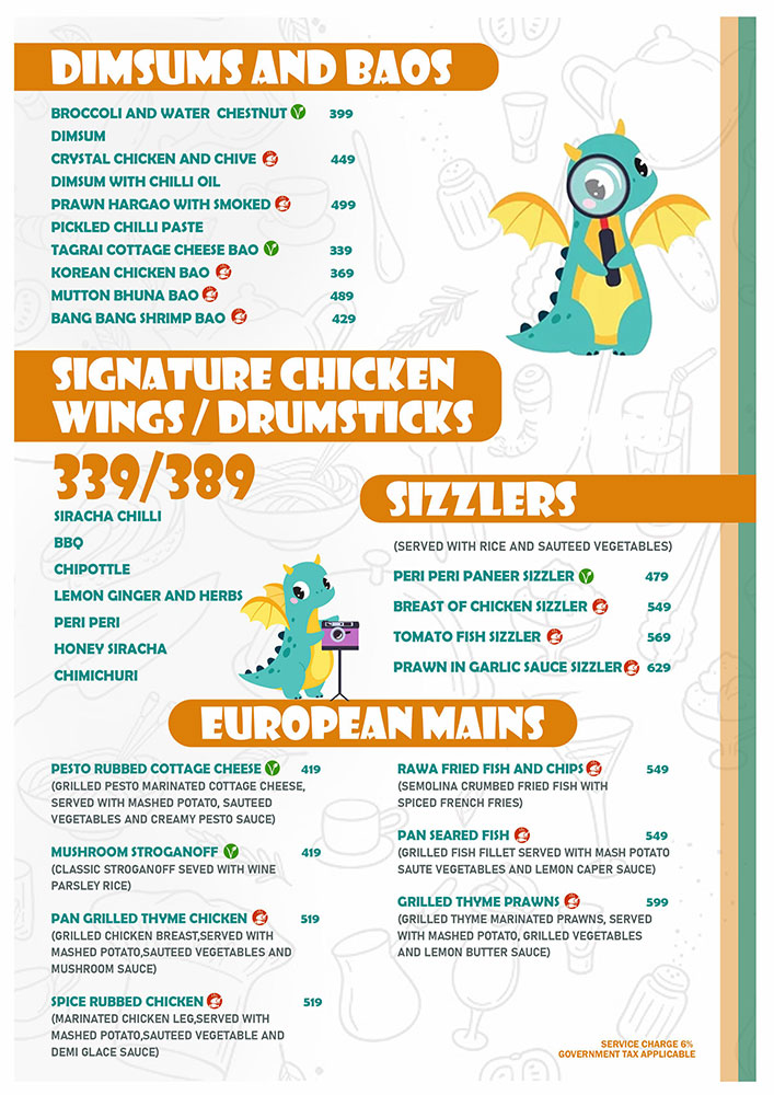 Food Menu Page 4