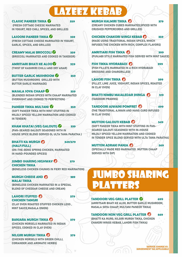 Food Menu Page 5