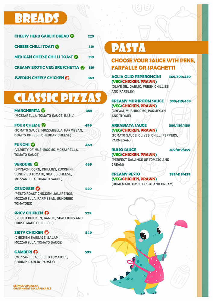 Food Menu Page 6