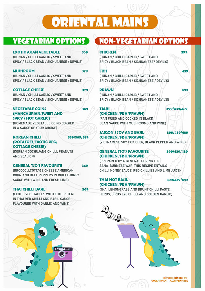Food Menu Page 8