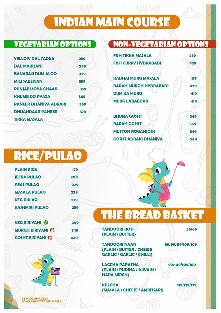 Food Menu Page 9
