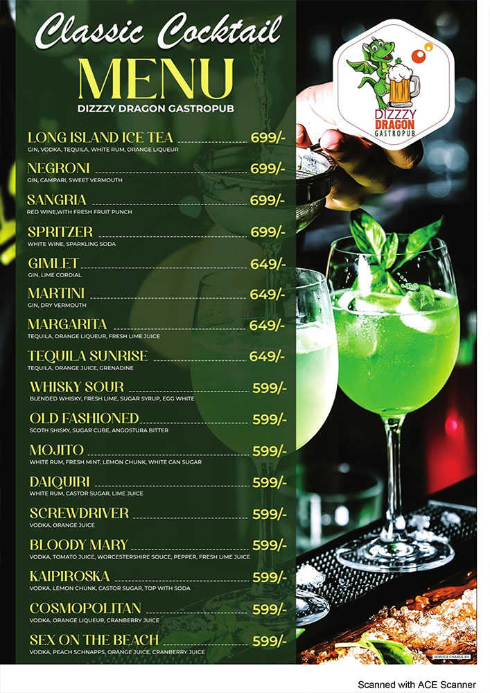 Food Menu Page 2