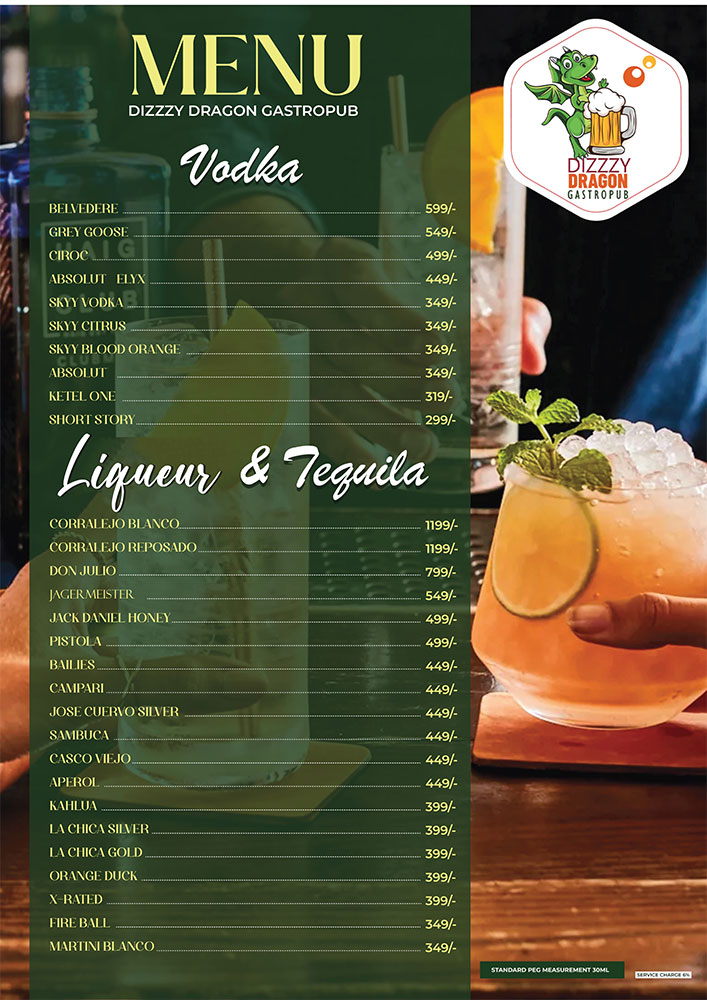 Food Menu Page 5