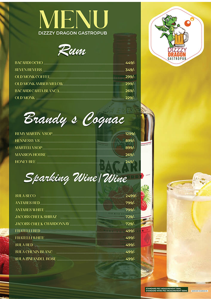 Food Menu Page 7