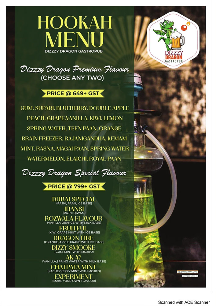 Food Menu Page 8